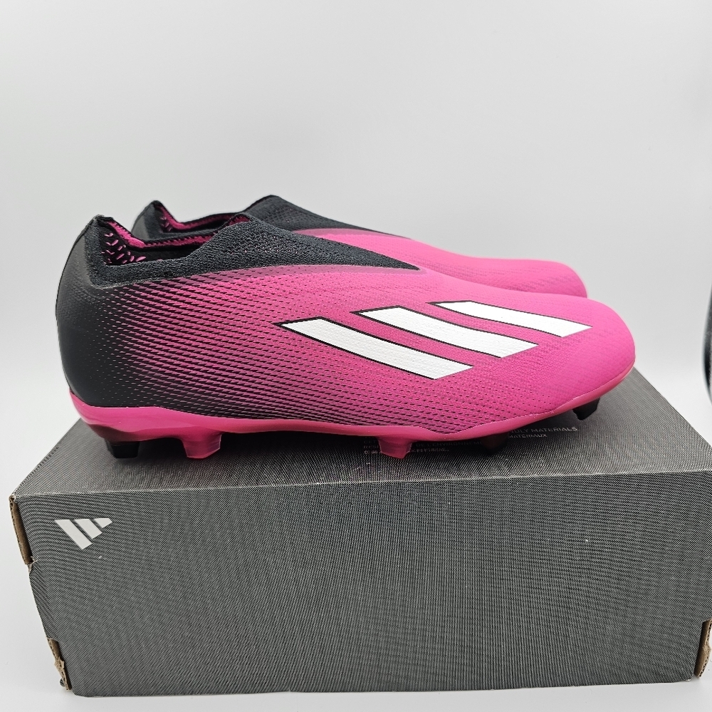 Adidas X Speedportal+ FG J GZ5120 Unisex Kid's Black/Pink Soccer Cleats